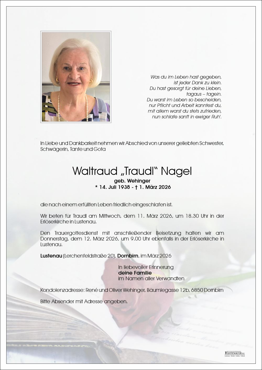 Waltraud "Traudl" Nagel